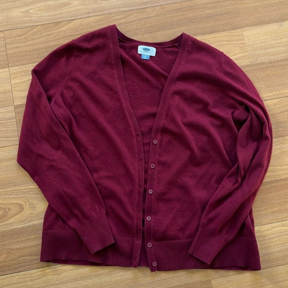 Cranberry Old Navy Cardigan